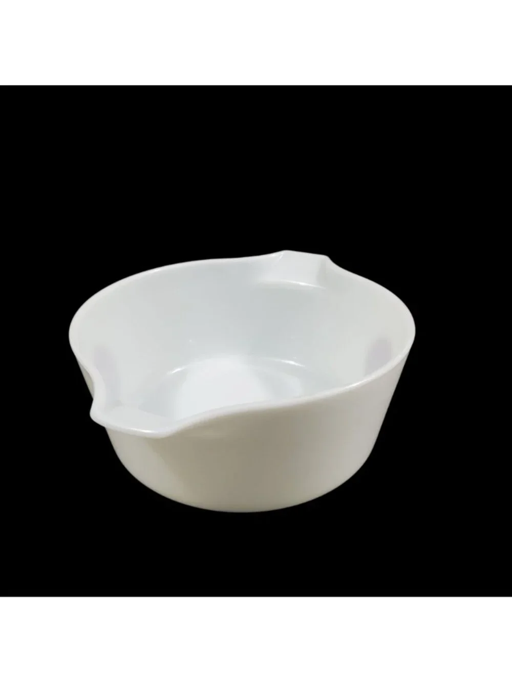 Vtg Pyrex Moon Deco 475-B 2.5 Quart Mixing Casserole Dish White Red Dot No Lid